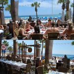 Benidorm hen party BBQ on the beach front